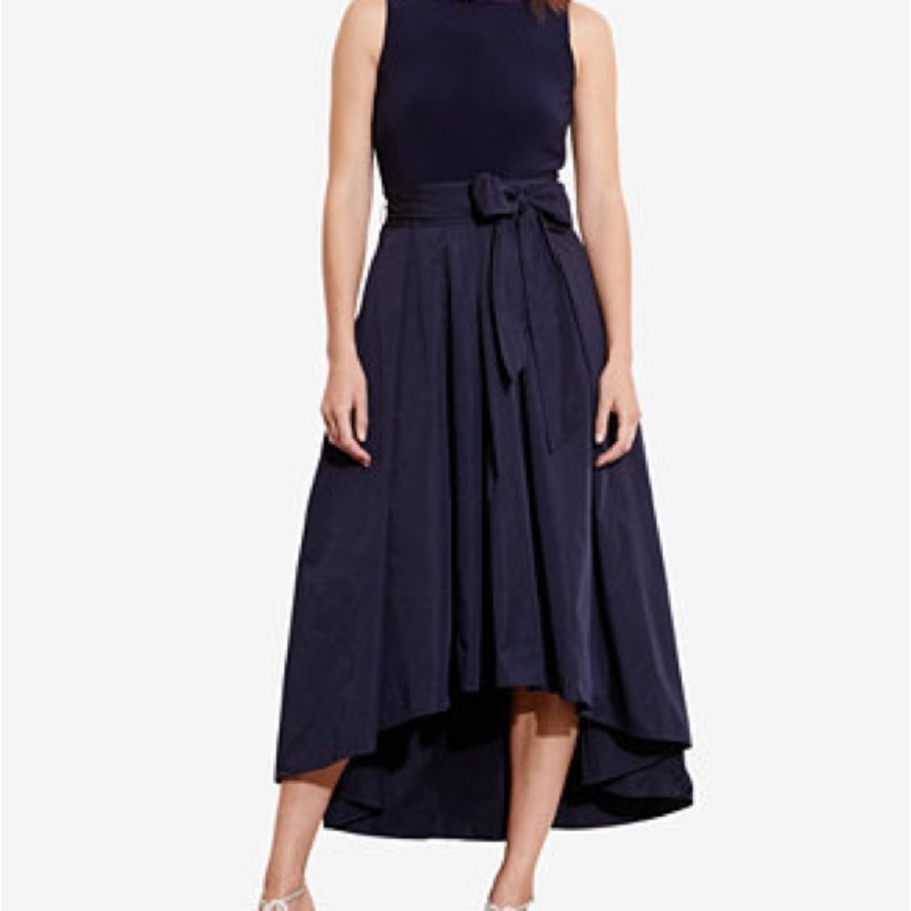 Lauren Ralph Lauren Blue High Low Dress